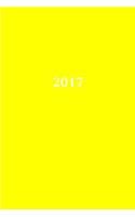 2017: Calendar/Planner/Appointment Book: 1 week on 2 pages, Format 6" x 9" (15.24 x 22.86 cm), cover yellow