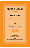 Reminiscences of Syracuse: (English)