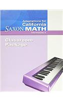 Saxon Math Intermediate 4 California: Classroom Package Adaptation