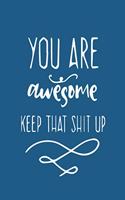 You're Awesome. Keep That Shit Up