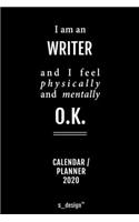 Calendar 2020 for Writers / Writer