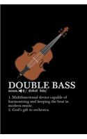 Gitarrist Notizbuch Double Bass Definition
