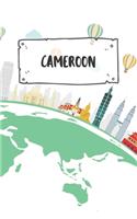 Cameroon: Dotted Travel Diary Notebook or Journey Dotted Grid Journal - Holiday Trip Pocketbook for Men and Women with Dots