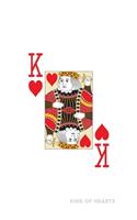 King Of Hearts: Poker Card Notebook With Lined Wide Ruled Paper For Work, Home Or School. Cool Notepad Journal For Taking Notes, Diaries Or Journaling For Poker Fan