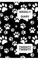 Weekly Diary Twenty Twenty: 6x9 week to a page 2020 diary planner. 12 months monthly planner, weekly diary & lined paper note pages. Perfect for teachers, students and small bu