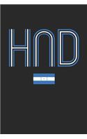 Vintage Honduras Notebook - Honduras Diary - Retro Honduran Flag Journal - Honduras Gifts