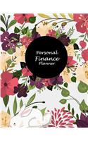 Personal Finance Planner: Flower Design Cover, 12 Months Personal Budget Planner Large Print 8.5" x 11" Monthly Money Planner, Budget Planner Organizer: Spending Tracker, Deb