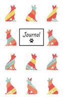 Journal: German Shepherd Dog Pattern - Blank Lined Journal (Composition Book, Notebook)