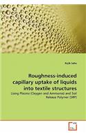 Roughness-induced capillary uptake of liquids into textile structures