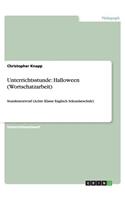 Unterrichtsstunde: Halloween (Wortschatzarbeit)