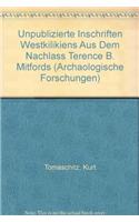 Unpublizierte Inschriften Aus Dem Nachlass Terence B. Mitfords