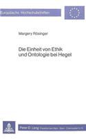 Die Einheit Von Ethik Und Ontologie Bei Hegel