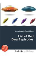 List of Red Dwarf Episodes