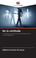 De la certitude