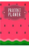 Projektplaner: mit To-Do-Listen und reichlich Platz für Notizen - Motiv: Wassermelone