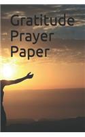 Gratitude Prayer Paper