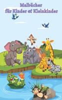 Malbücher für Kinder & Kleinkinder: Einfache und unterhaltsame Malvorlagen für Tiere für kleine Kinder, Jungen, Mädchen, Vorschule und Kindergarten
