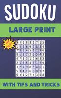 Sudoku Large Print with Tips and Tricks: 150 PUZZLES FOR ADULTS AND SENIORS With solutions, sudoku puzzle books extreme, 190 pages, 8,5x11 in ideal gift for adults and seniors.
