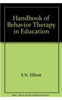 Handbook of Behavior Therapy in Education