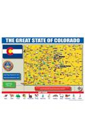 Colorado State Map for Students - Pack of 30