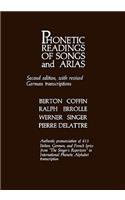 Phonetic Readings of Songs and Arias: (English)