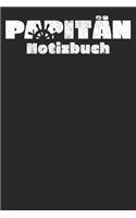 Papitän Notizbuch: Blanko A5 Heft für alle Kapitäne mit Kind - auch Papitän genannt