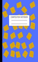 Composition Notebook Waffles: Composition Ruled Paper Notebook to write in (8.5'' x 11'')