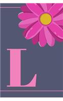 L: Letter L Personalized Journal/Notebook For Kids, Teens And Adults, Monogram Initial (6x9 Journal) Ideal Birthday Gift, Composition Logbook