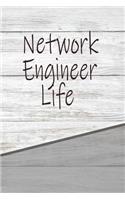 Network Engineer Life: Personalized Rustic Journal, Notebook Lined Pages 120 Pages 6x9