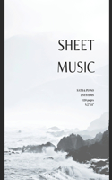 Sheet Music SATB with PIANO 2 systems per page 120 pages 8.5
