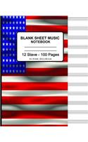 Blank Sheet Music Notebook