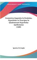 Geometrica Inquisitio in Parabolas, Hyperbolas AC Praecipue in Quadraturam Hyperbolae Apollonianae (1688)