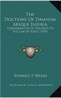 Doctrine Of Damnum Absque Injuria