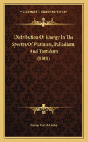 Distribution Of Energy In The Spectra Of Platinum, Palladium, And Tantalum (1911)