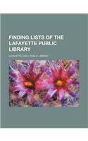 Finding Lists of the Lafayette Public Library: (English)