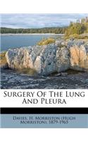 Surgery of the Lung and Pleura