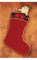Red Stocking Notebook: 150 Page Holiday Notebook Journal