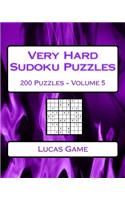 Very Hard Sudoku Puzzles Volume 5: Very Hard Sudoku Puzzles For Advanced Players