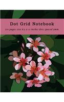 Dot Grid Notebook 120 Pages Size 8.5 X 11 Inches Dots Spaced 5mm.