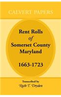 Rent Rolls of Somerset County, Maryland, 1663-1723