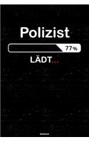 Polizist Lädt... Notizbuch