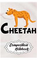 Composition Notebook: 110 Blank Lined Papers - 6x9 Personalized Customized Elephant Composition Notebook Journal Gift For Cheetah Lovers