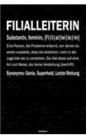 Filialleiterin Notizbuch