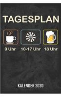 Tagesplan Dart Kalender 2020: A5 Kalender für ein erfolgreiches Jahr - 110 Seiten - 1 Woche 2 Seiten