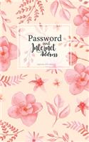 internet address and password logbook with tabs