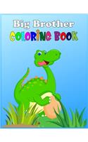 Big Brother Coloring Book: Dinosaur New Baby Coloring book and Sketch Book for Big Brothers Ages 2-6, Perfect Gift for Little Boys with a New Sibling!