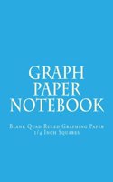 Graph Paper Notebook: Blank Quad Ruled Graphing Paper - 1/4 Inch Squares