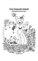 Cute Zendoodle Animals Coloring Book for Grown-Ups 1