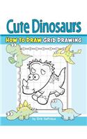 Cute Dinosaurs How to Draw Grid Drawing