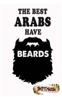 Sketchbook for Arabs with beards, 101+ blank pages, gift for bearded Middle Eastern Muslim men, sketching Journal Notebook for bearded boyfriend, husband and father